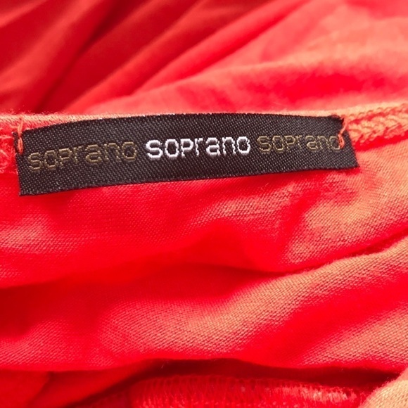 SOPRANO orange sleeveless beaded maxi dress size Small - Picture 9 of 10